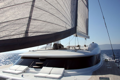 Allures - performance cruising catamaran - fwd sunbed