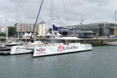 Juanita Cat - day charter catamaran - dock