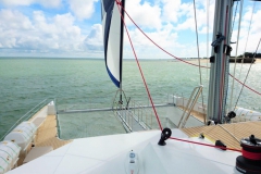Juanita Cat - day charter catamaran - foredeck