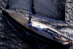 Magic Blue - performance sailing yacht - sail shadow