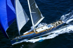 Magic Blue - performance sailing yacht - staysail