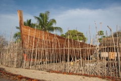 Nofy Be - traditional gaffed rig schooner - shipyard