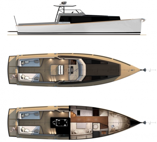 SILVERFIN 12m Pocket Explorer Yacht Fortabat Yacht Design