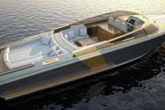Turbocraft Thunderclap -luxury dayboat tender - sunset